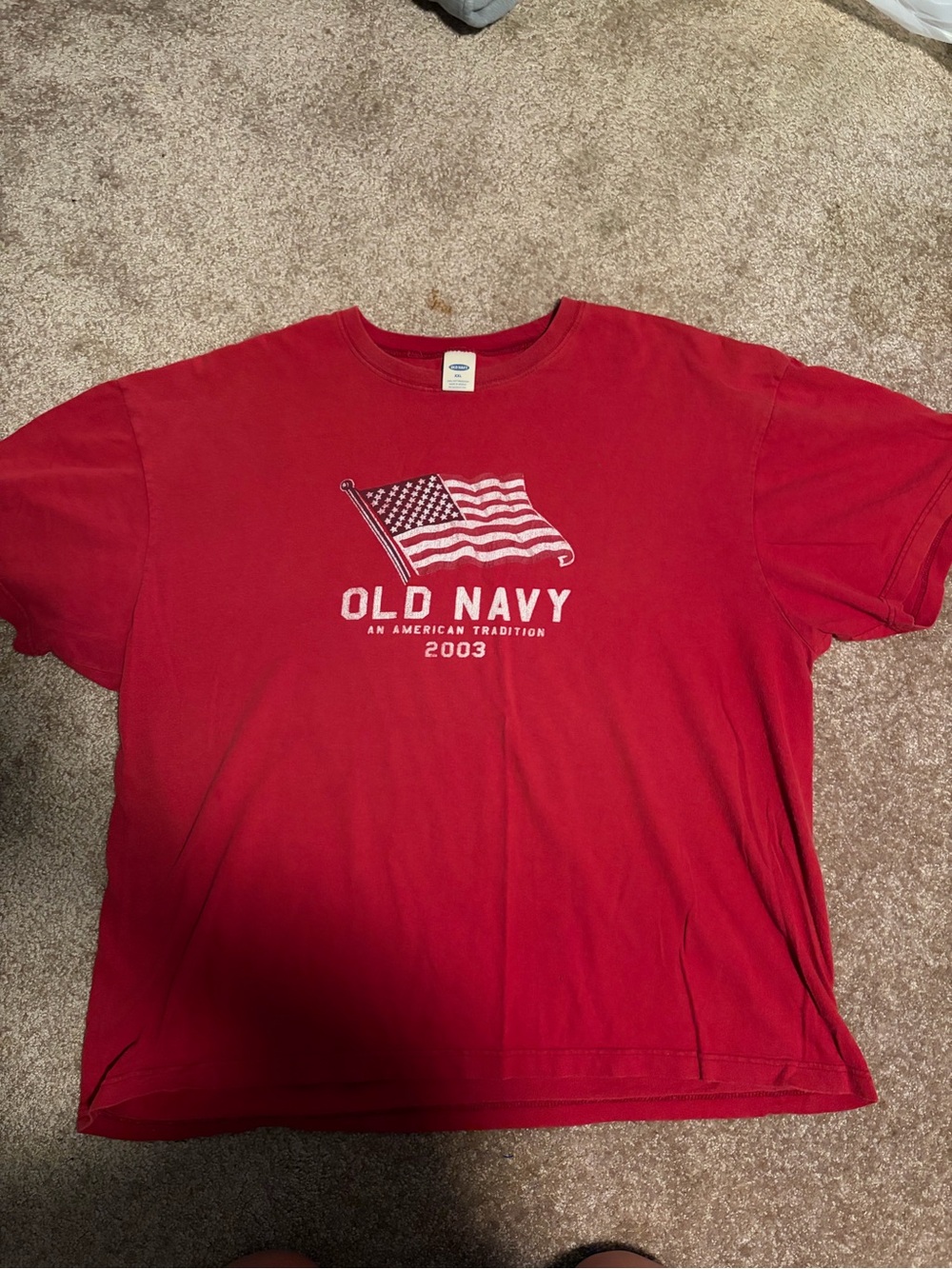Old Navy Red Crewneck T-Shirt